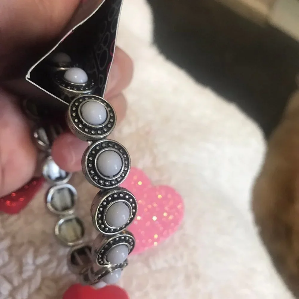 🆕 Globetrotter Goal Silver Bracelet NWT